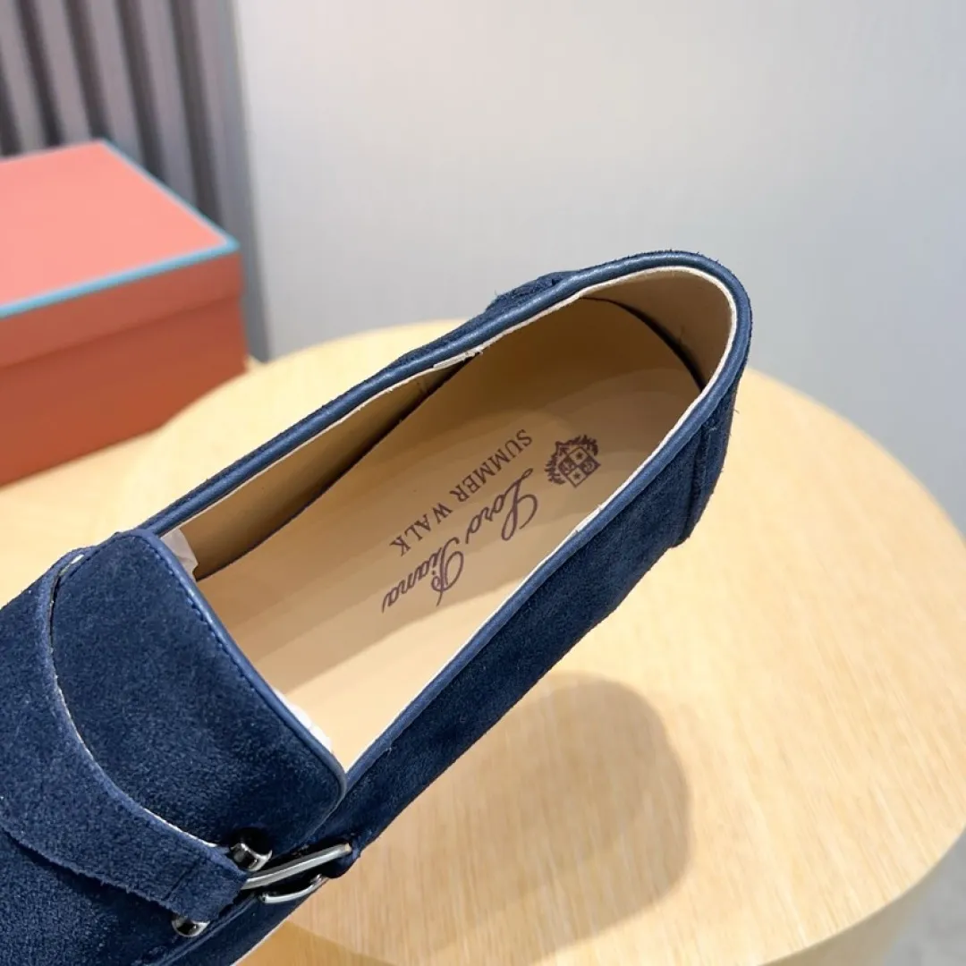 Men's Men's Shoes💰Men's Shoes💰440💰[loro piana] Couple's Style - The new moccasins are made of water-repellent treated suede uppers with rubber soles, a classic. The complex craftsmanship and meticulous structure make the shoes light and soft, allowing you to walk comfortably and freely. Perfect for wearing at the beach or out in the water during the summer. Women’s size: 35-40 Men’s size: 38-45